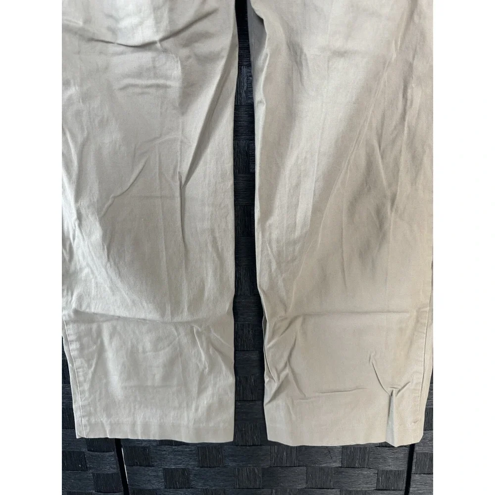 PGA Tour Mens Golf Pants Khaki 34 x 30 Stretch Straight Leg